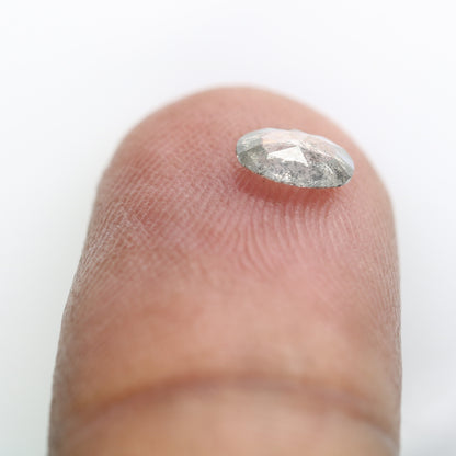 Unique 0.42 CT Oval Cut Salt & Pepper Diamond | Perfect for Galaxy Rings - JayKrishna Diamond