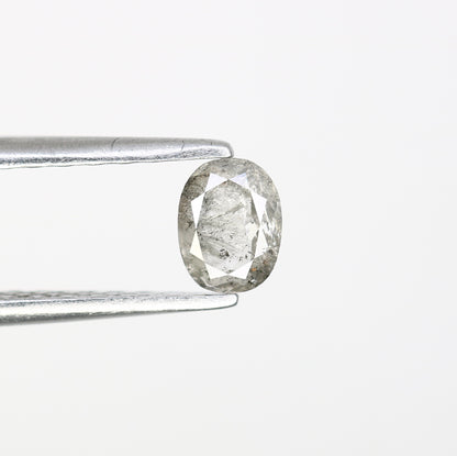 0.28 Carat Salt and Pepper Loose Oval Cut Diamond – Perfect for Galaxy Rings | Unique Salt and Pepper Oval Diamond - JayKrishna Diamond
