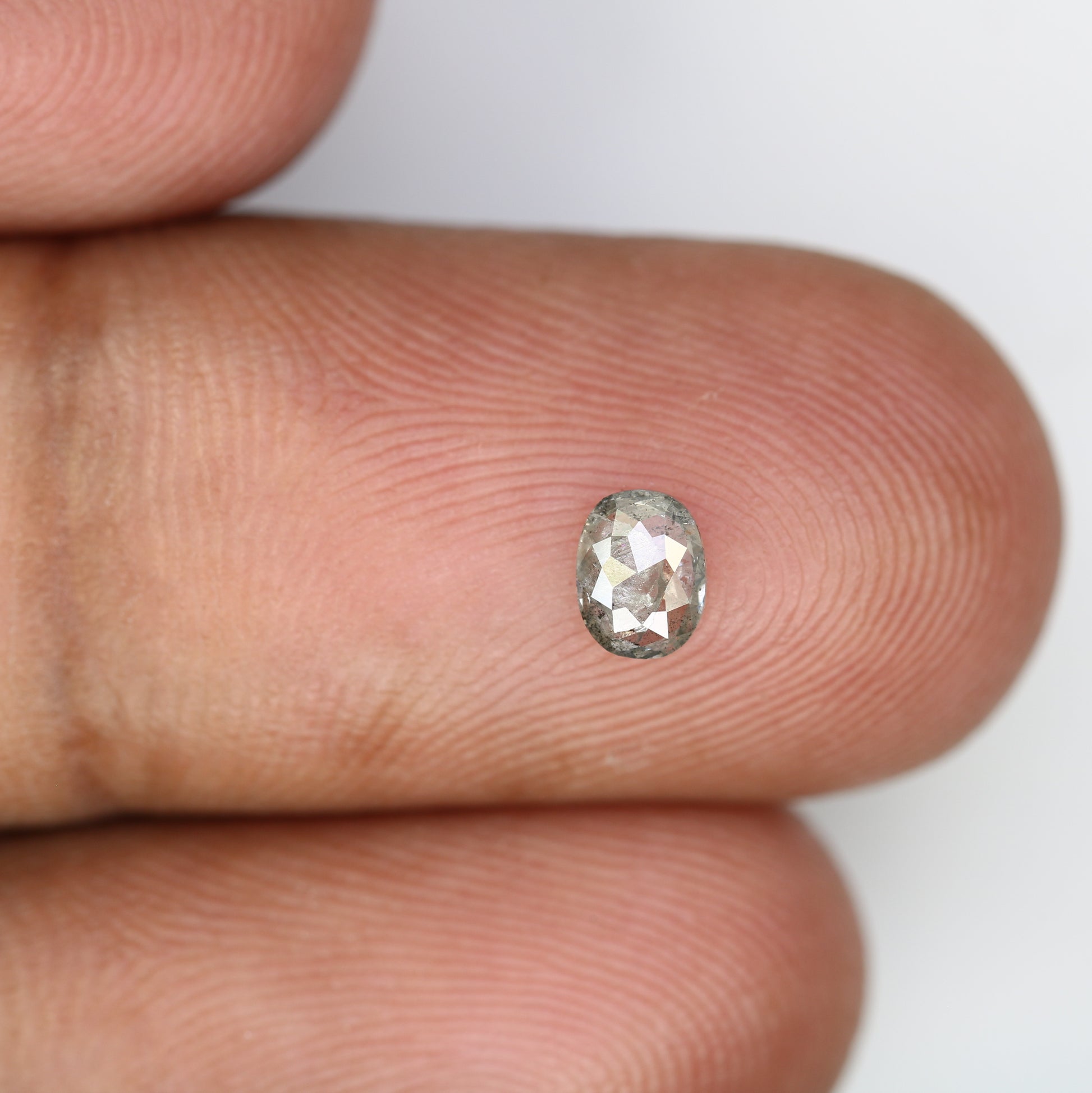 0.28 Carat Salt and Pepper Loose Oval Cut Diamond – Perfect for Galaxy Rings | Unique Salt and Pepper Oval Diamond - JayKrishna Diamond