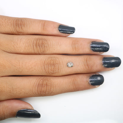 0.28 Carat Salt and Pepper Loose Oval Cut Diamond – Perfect for Galaxy Rings | Unique Salt and Pepper Oval Diamond - JayKrishna Diamond