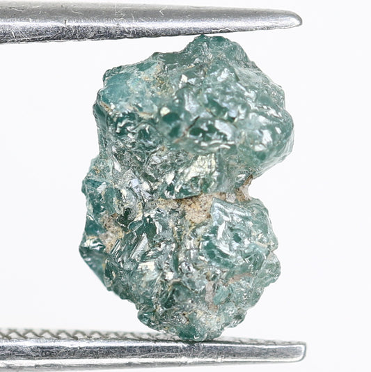 Uncut Irregular Shape 2.36 CT Blue Rough Raw Diamond For Statement Ring - JayKrishna Diamond