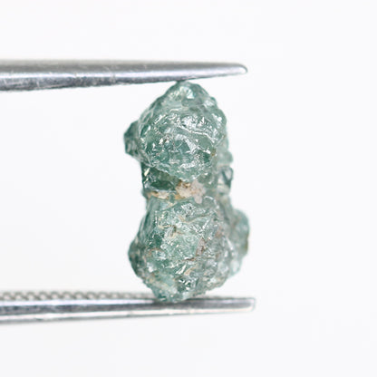 Uncut Irregular Shape 2.36 CT Blue Rough Raw Diamond For Statement Ring - JayKrishna Diamond