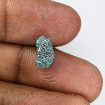 Blue Rough 2.54 CT Uncut Raw Irregular Shape Diamond For Unique Ring - JayKrishna Diamond