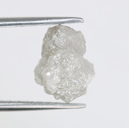 2.98 CT Rough White Irregular Cut Raw Natural Diamond For Engagement Ring - JayKrishna Diamond