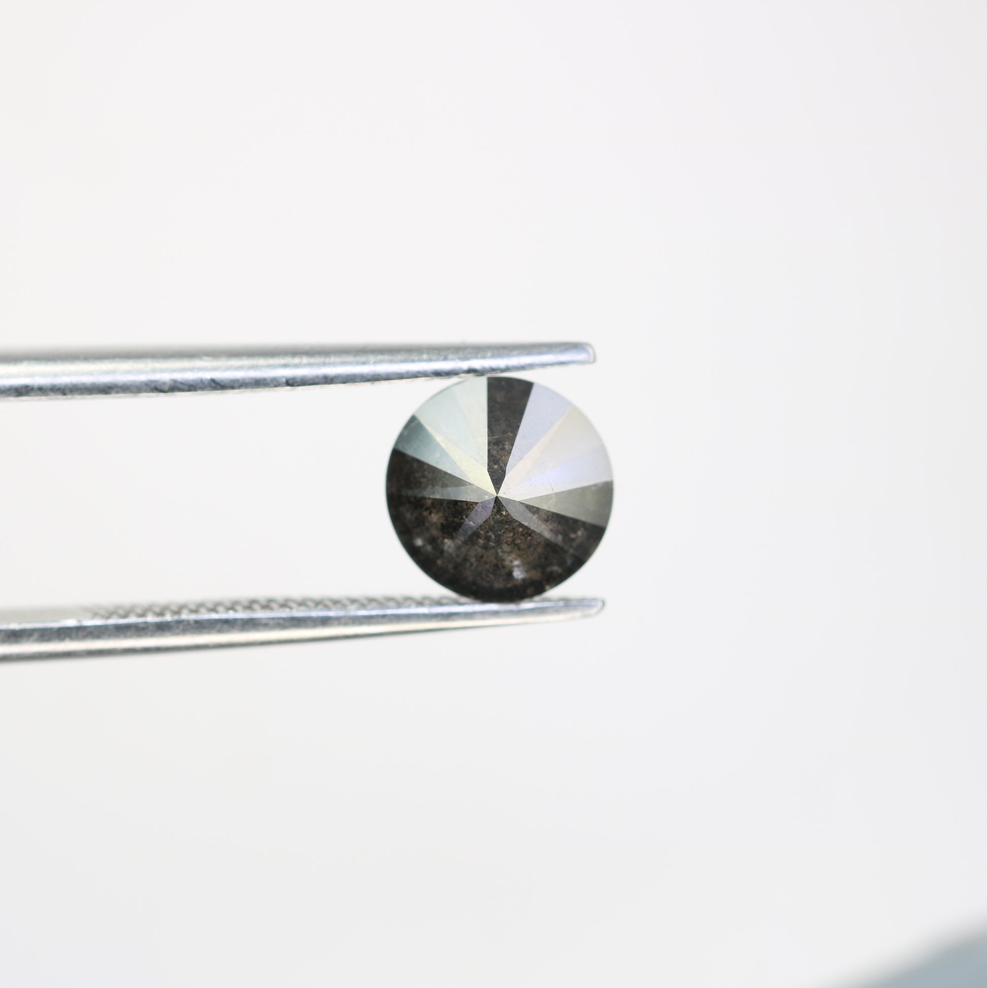 Natural Black Diamond 1.26 Carat Salt And Pepper Round Brilliant Cut Diamond - JayKrishna Diamond