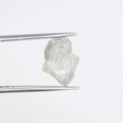 2.98 CT Rough White Irregular Cut Raw Natural Diamond For Engagement Ring - JayKrishna Diamond