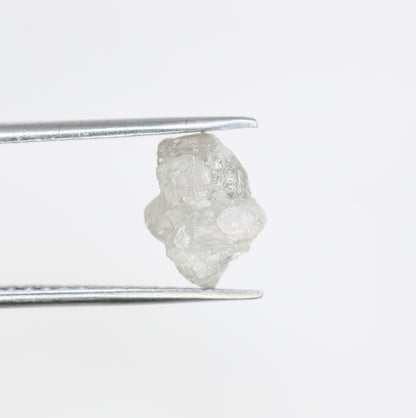 2.98 CT Rough White Irregular Cut Raw Natural Diamond For Engagement Ring - JayKrishna Diamond