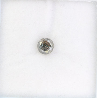 0.93 Carat Natural Round Brilliant Cut Salt And Pepper Diamond For Promise Ring - JayKrishna Diamond