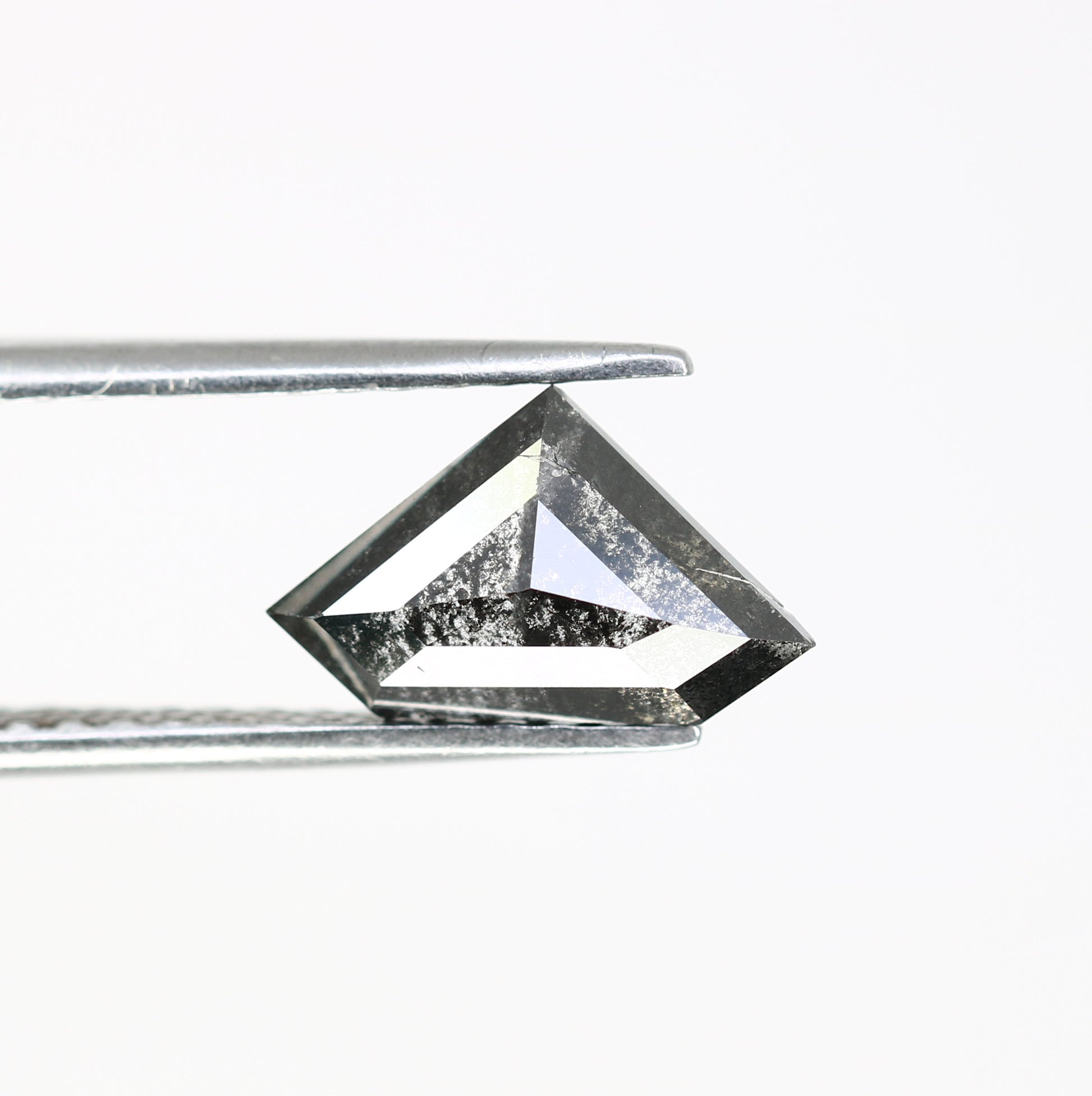 1.84 CT Diamond Cut 7.10 MM Salt And Pepper Diamond For Engagement Ring - JayKrishna Diamond
