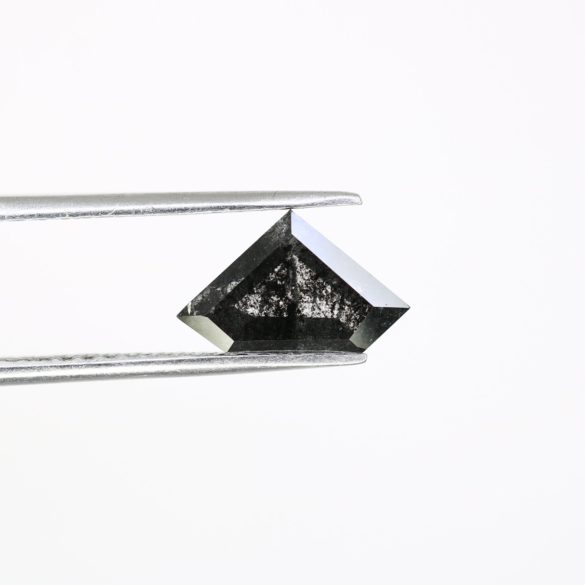 1.84 CT Diamond Cut 7.10 MM Salt And Pepper Diamond For Engagement Ring - JayKrishna Diamond