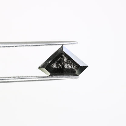 1.84 CT Diamond Cut 7.10 MM Salt And Pepper Diamond For Engagement Ring - JayKrishna Diamond