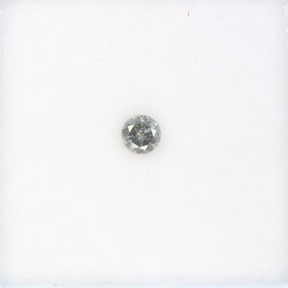 Round Brilliant Cut Diamond 0.39 Carat Natural Loose Salt And Pepper Diamond - JayKrishna Diamond