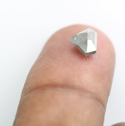 1.17 CT 5.50 MM Diamond Cut Salt And Pepper Diamond For Engagement Ring - JayKrishna Diamond