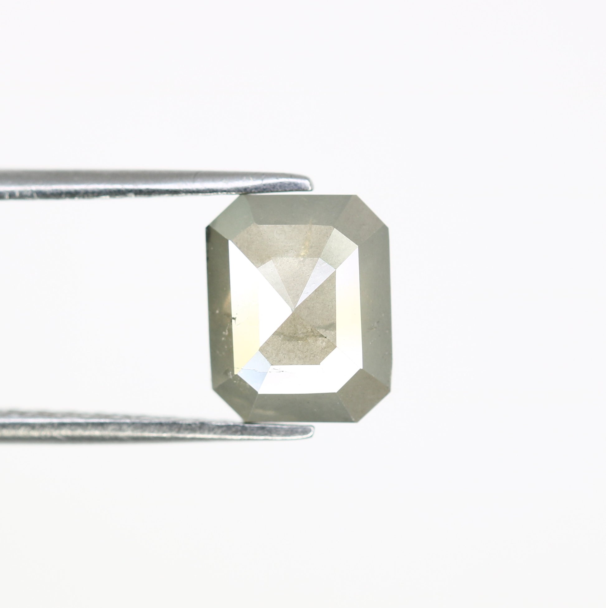 1.79 CT 8.40 MM Grey Emerald Shape Diamond For Engagement Ring - JayKrishna Diamond