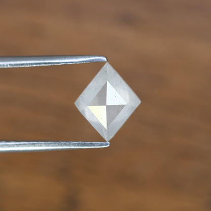 1.09 Carat Kite Cut 8.20 MM Natural Salt And Pepper Diamond For Wedding Ring - JayKrishna Diamond