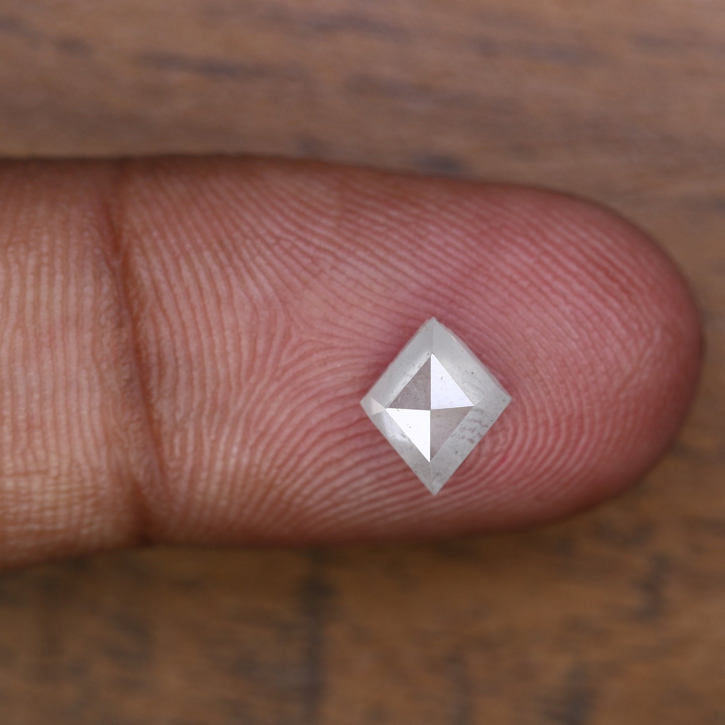 1.09 Carat Kite Cut 8.20 MM Natural Salt And Pepper Diamond For Wedding Ring - JayKrishna Diamond