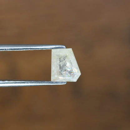 0.98 CT White Geometric Shape Natural 6.10 MM Diamond For Statement Ring - JayKrishna Diamond