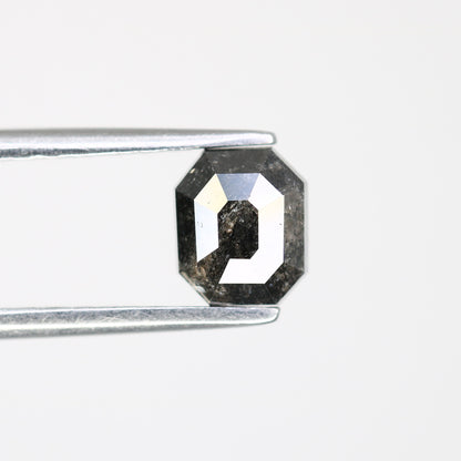 0.91 CT 5.90 MM Salt And Pepper Emerald Shape Diamond For Designer Jewelry - JayKrishna Diamond