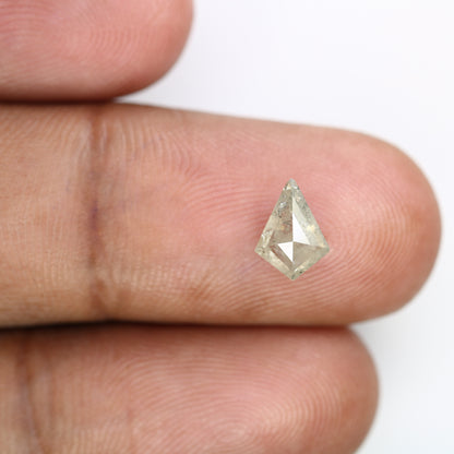1.05 Carat Kite Cut 8.40 MM Natural Salt And Pepper Diamond For Wedding Ring - JayKrishna Diamond
