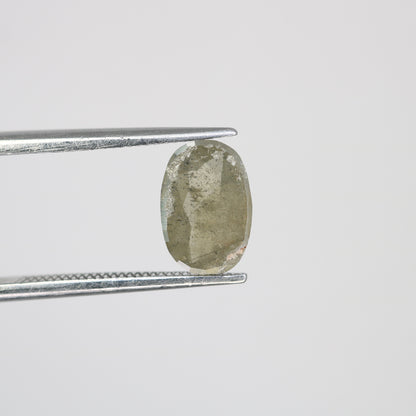 1.06 CT Natural Oval Shape Light Green Diamond For Engagement Ring - JayKrishna Diamond