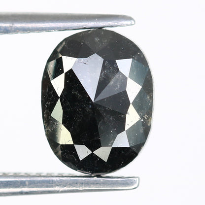 1.03 Carat Oval Cut Diamond Natural Salt And Pepper Diamond For Engagement Ring - JayKrishna Diamond