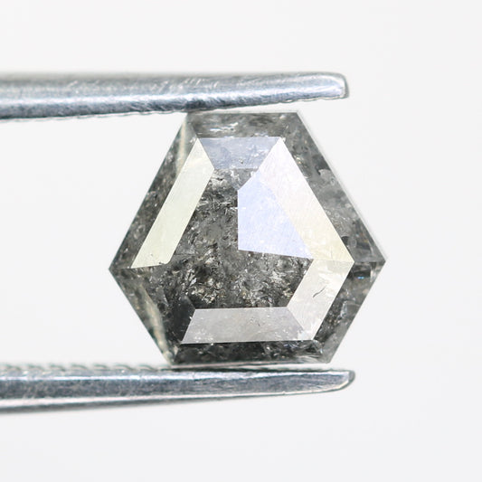 0.92 CT Triangle Shape Salt And Pepper Natural Diamond For Engagement Ring - JayKrishna Diamond