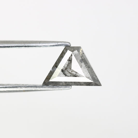 0.89 CT Triangle Shape Salt And Pepper 5.50 MM Diamond For Designer Diamond Ring - JayKrishna Diamond