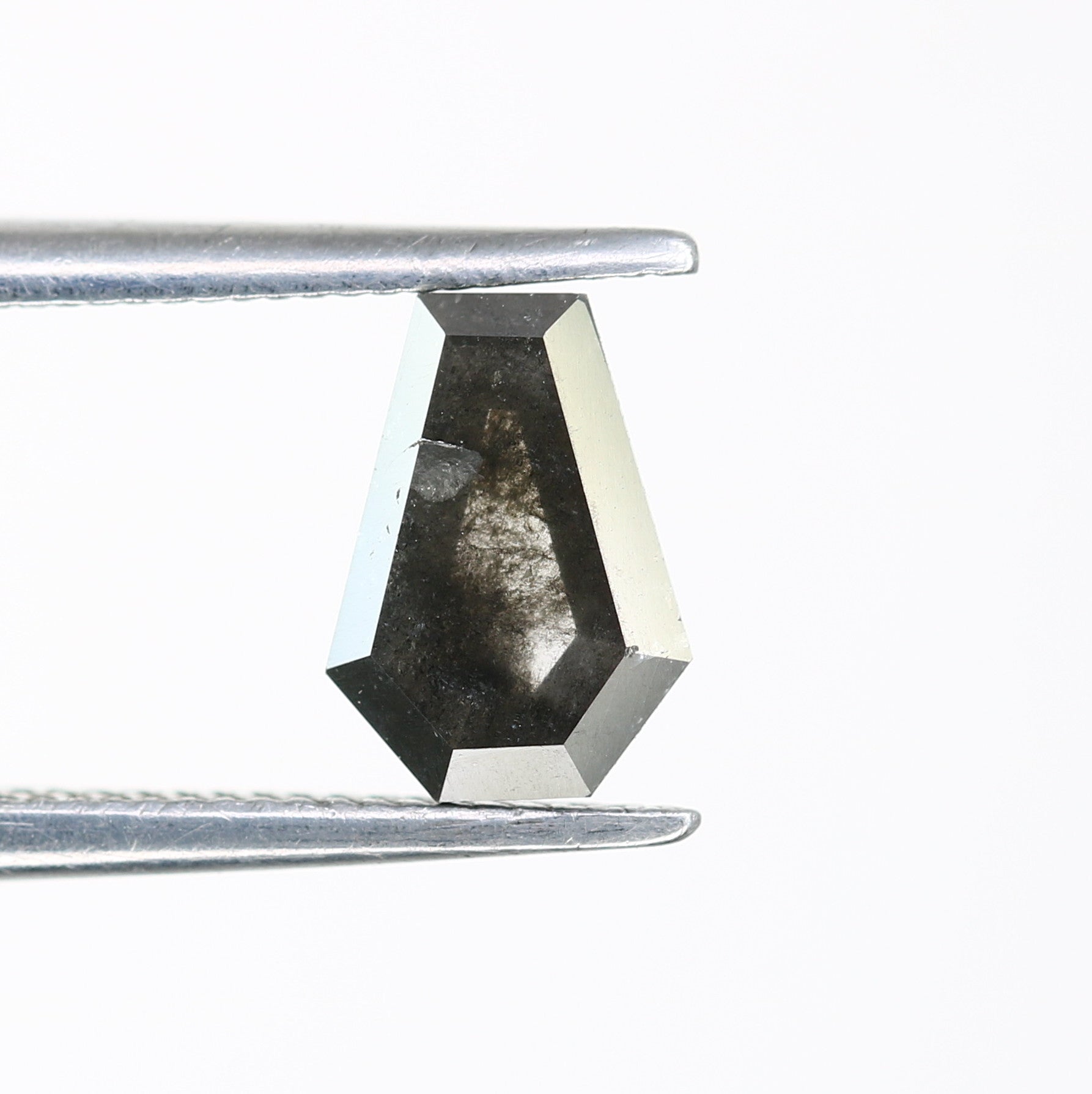 0.65 Carat Shield Shaped Salt and Pepper Loose Diamond for Galaxy Ring - Unique Gemstone for Celestial-Inspired Jewelry - JayKrishna Diamond