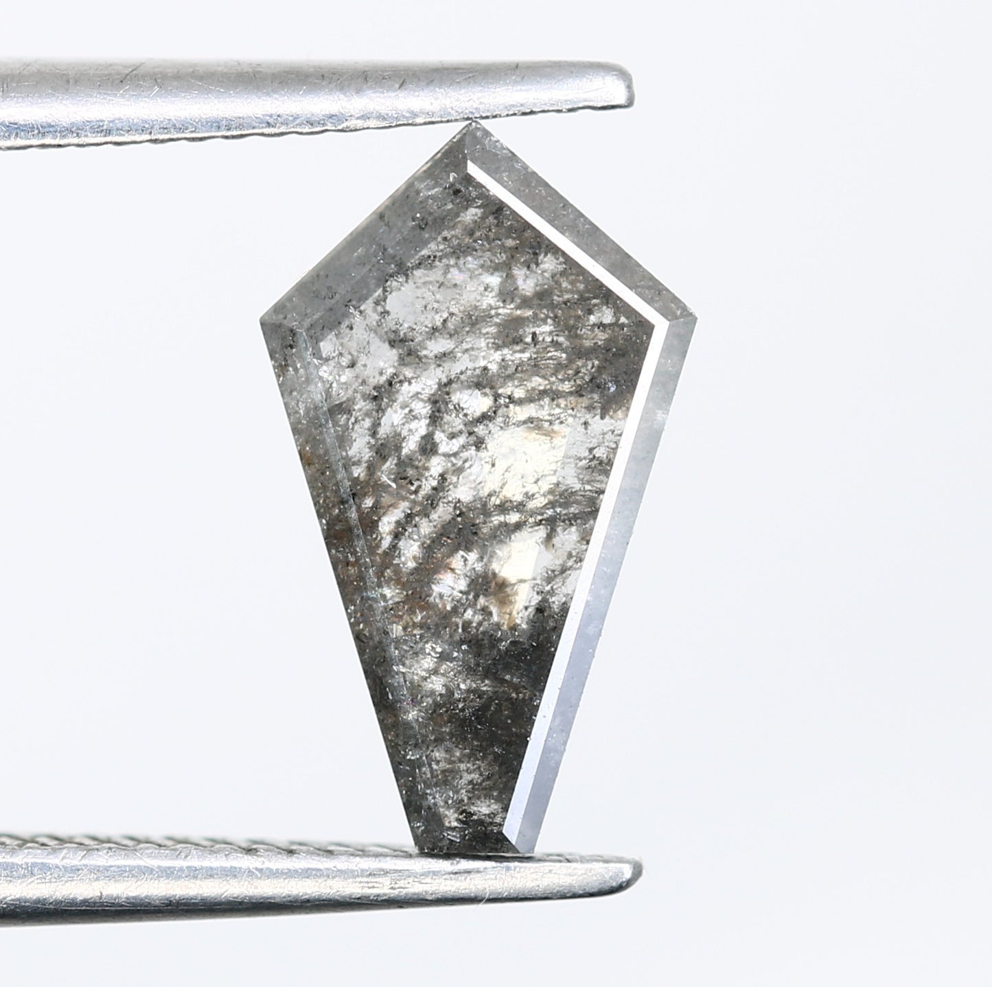 Salt And Pepper Diamond 0.73 Carat Loose Kite Shaped Diamond For Wedding - JayKrishna Diamond