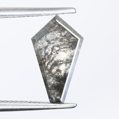 Salt And Pepper Diamond 0.73 Carat Loose Kite Shaped Diamond For Wedding - JayKrishna Diamond