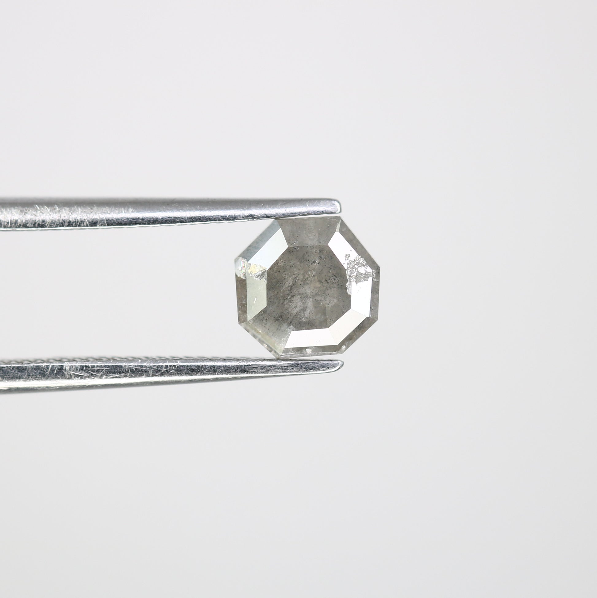 0.89 CT Geometric Shape Salt And Pepper Loose Diamond For Engagement Ring - JayKrishna Diamond
