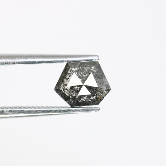 0.75 CT Salt And Pepper 5.20 MM Geometric Shape Diamond For Engagement Ring - JayKrishna Diamond