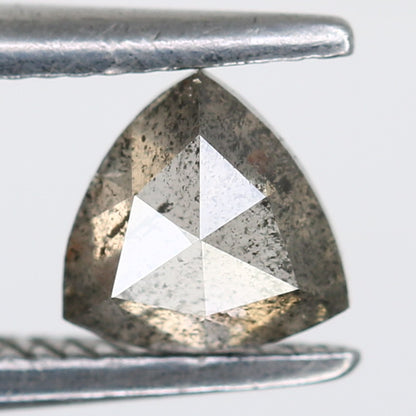 0.42 CT Loose Fancy Triangle Shape Salt and Pepper Diamond for Galaxy Ring and Artisan Jewelry Design - JayKrishna Diamond