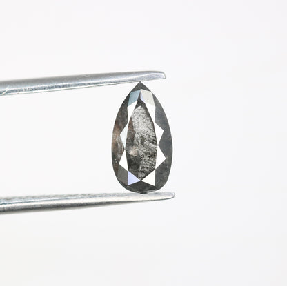 0.97 CT Salt And Pepper Loose Pear Cut Diamond For Engagement Ring - JayKrishna Diamond