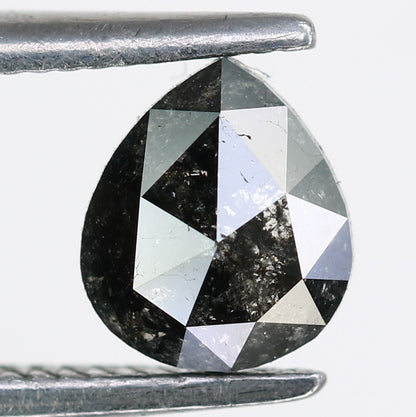 0.50 Carat Pear Shaped Loose Salt And Pepper Diamond For wedding Ring - JayKrishna Diamond