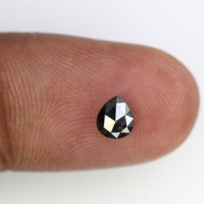0.50 Carat Pear Shaped Loose Salt And Pepper Diamond For wedding Ring - JayKrishna Diamond