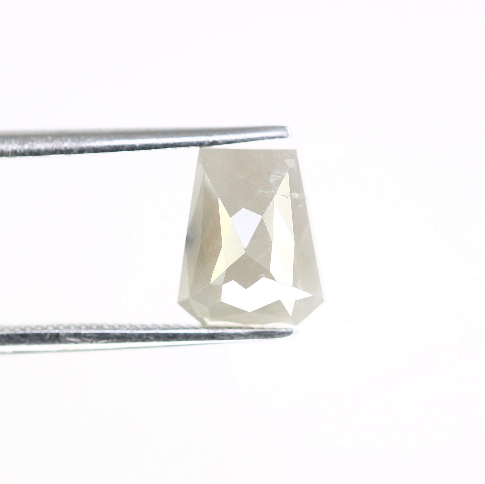 2.78 CT Geometric Shape Grey 8.50 MM Natural Diamond For Engagement Ring - JayKrishna Diamond