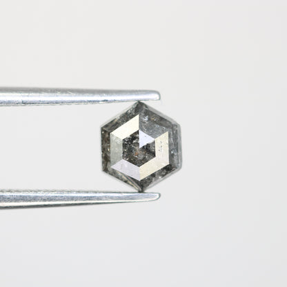 0.87 CT Salt And Pepper Hexagon Cut Natural Diamond For Engagement Ring - JayKrishna Diamond