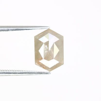 2.00 CT 9.70 MM Fancy Grey Elongated Hexagon Shape Diamond For Designer Jewelry - JayKrishna Diamond