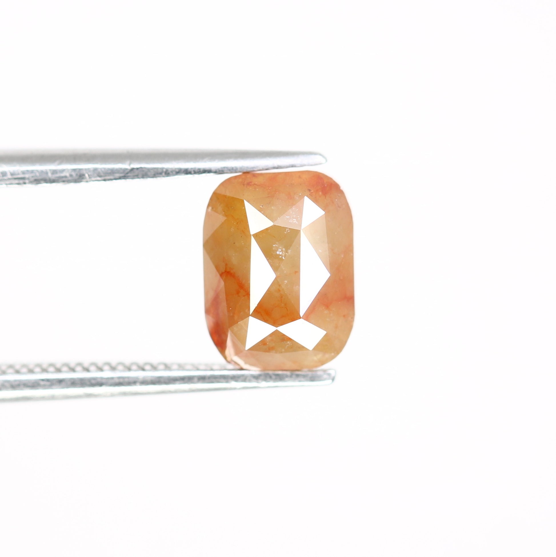 1.60 Carat 7.50 MM Natural Loose Red Emerald Shaped Diamond For Promise Ring - JayKrishna Diamond