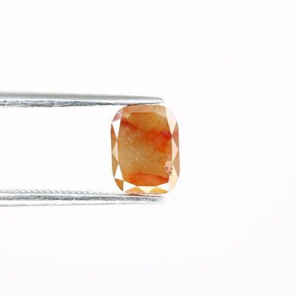 1.60 Carat 7.50 MM Natural Loose Red Emerald Shaped Diamond For Promise Ring - JayKrishna Diamond