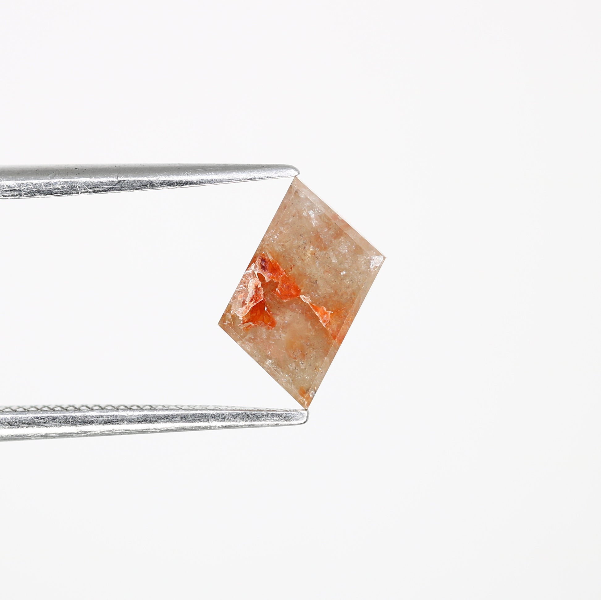1.30 CT 9.50 MM Geometric Shape Unique Red Fancy Diamond For Designer Ring - JayKrishna Diamond