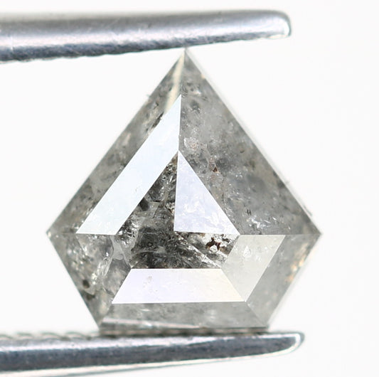 0.92 Carat Diamond Shaped Loose Salt And Pepper Diamond For Wedding Ring - JayKrishna Diamond