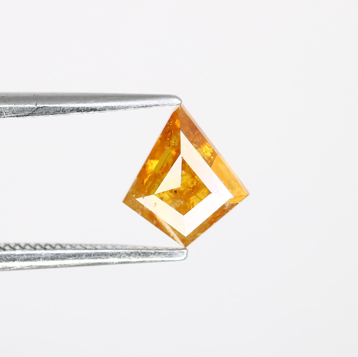 0.79 CT 7.40 MM Orange Color Natural Loose Kite Shaped Diamond For Wedding Ring - JayKrishna Diamond
