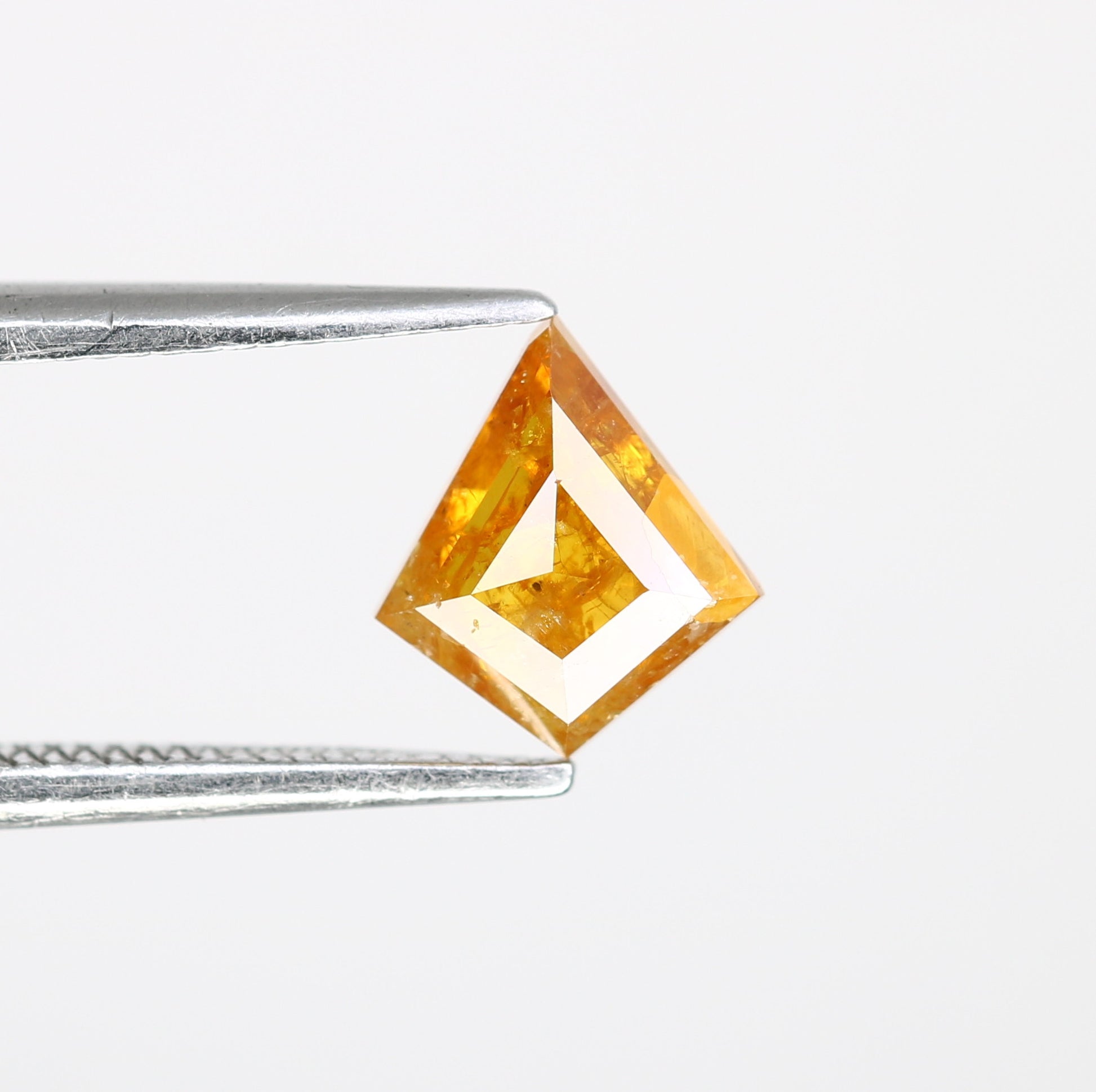 0.79 CT 7.40 MM Orange Color Natural Loose Kite Shaped Diamond For Wedding Ring - JayKrishna Diamond