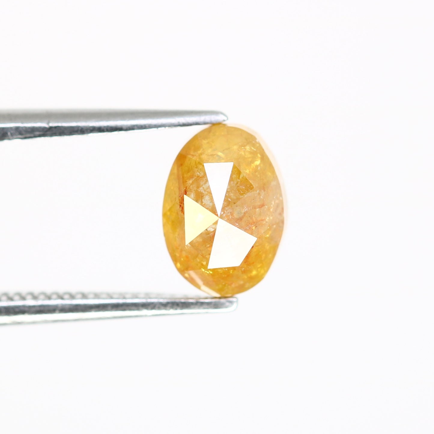 1.15 CT Oval Shape Natural Orange 7.20 MM Loose Diamond For Wedding Ring - JayKrishna Diamond