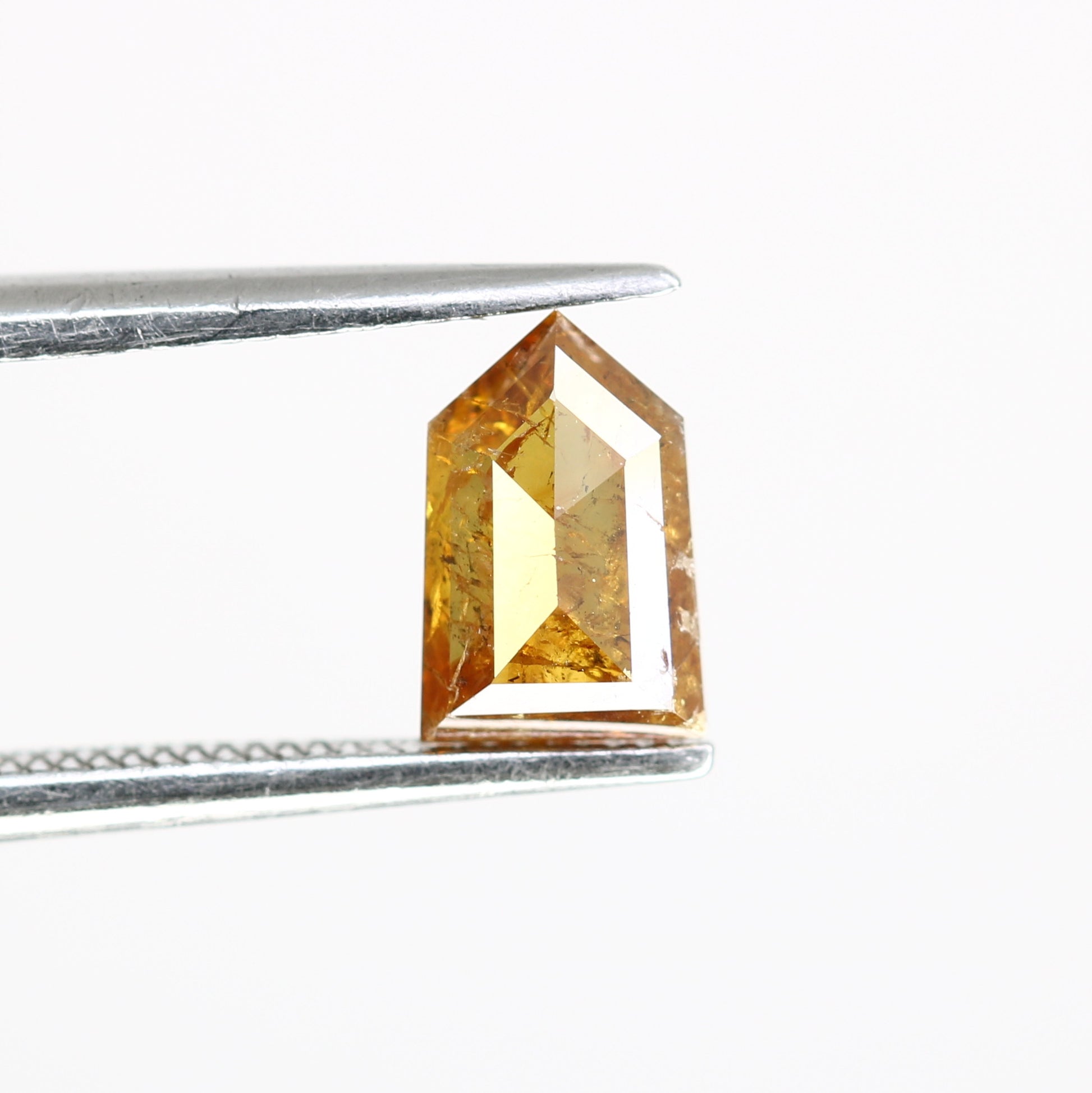 0.87 CT Bullet Shape Natural Orange 7.30 MM Loose Fancy Diamond For Designer Ring - JayKrishna Diamond