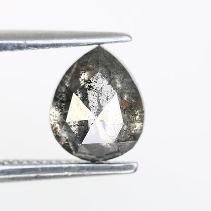 0.90 Carat Pear Shaped Loose Salt And Pepper Diamond For Diamond Pedant - JayKrishna Diamond
