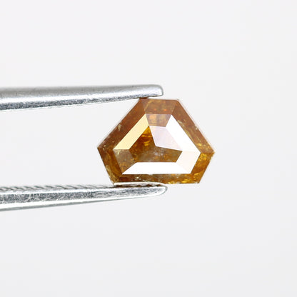 0.70 CT Triangle Shape 4.60 MM Orange Fancy Natural Diamond For Wedding Ring - JayKrishna Diamond