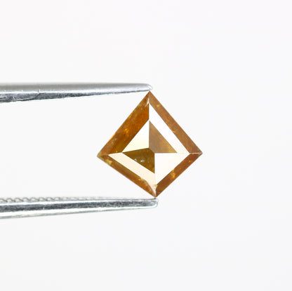 0.73 Carat Orange Color Natural Loose Kite Shaped 7.00 MM Diamond For Wedding Ring - JayKrishna Diamond